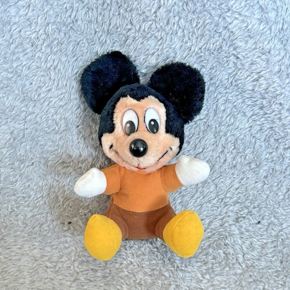 Walt Disney Mickey's Christmas Carol Tiny Tim Plush 6" Stuffed Animal Vintage